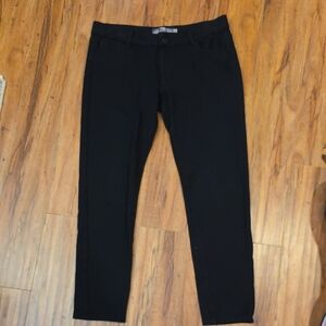 Paige Peg Super Skinny Black Pants Size 30